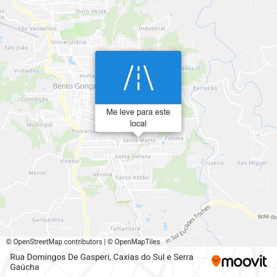 Rua Domingos De Gasperi mapa