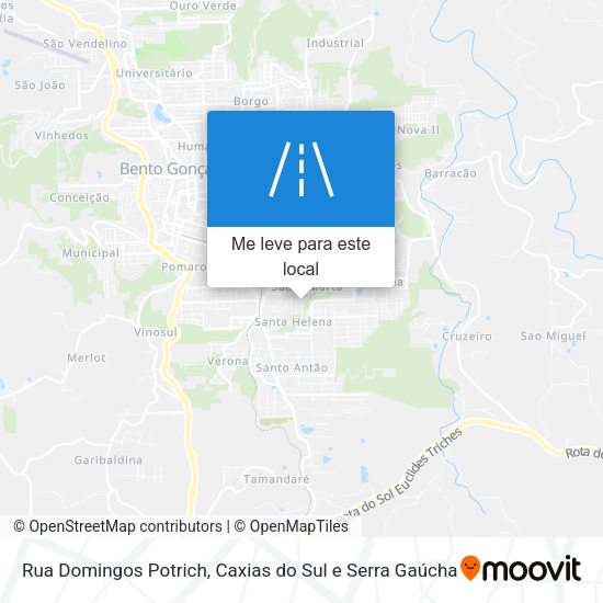 Rua Domingos Potrich mapa