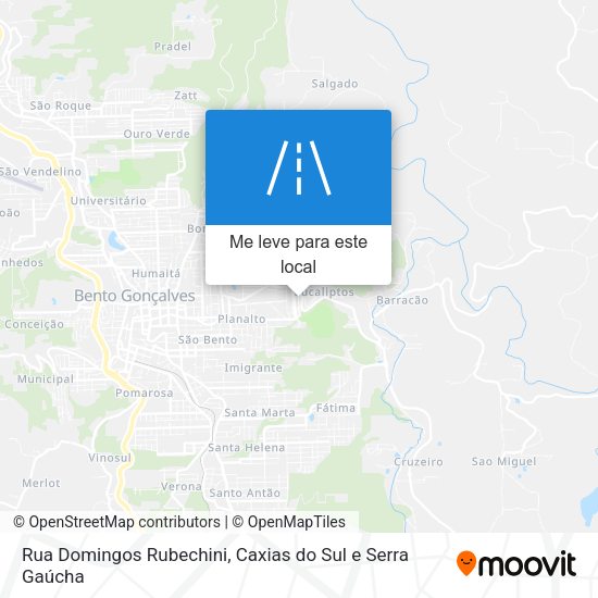 Rua Domingos Rubechini mapa