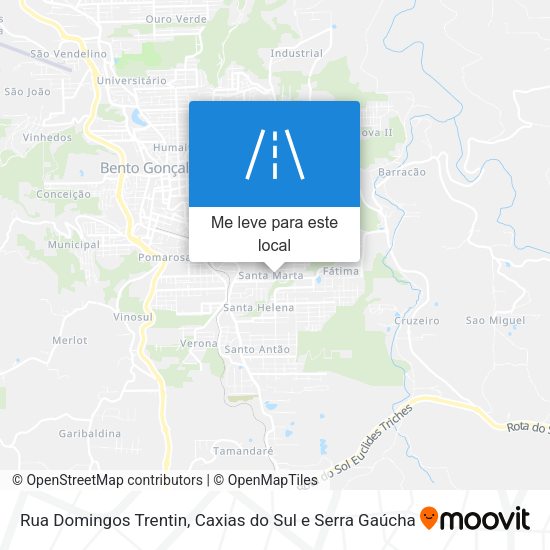 Rua Domingos Trentin mapa
