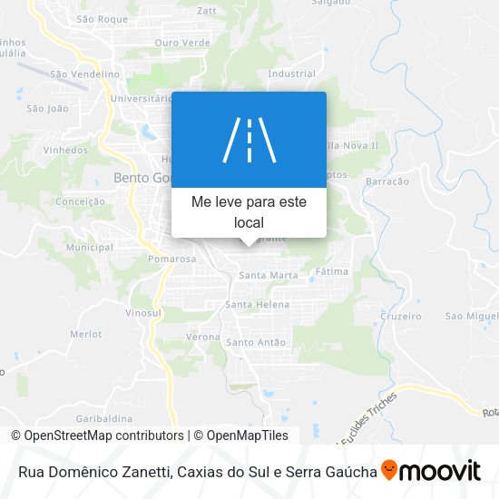 Rua Domênico Zanetti mapa