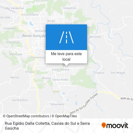 Rua Egídio Dalla Colletta mapa