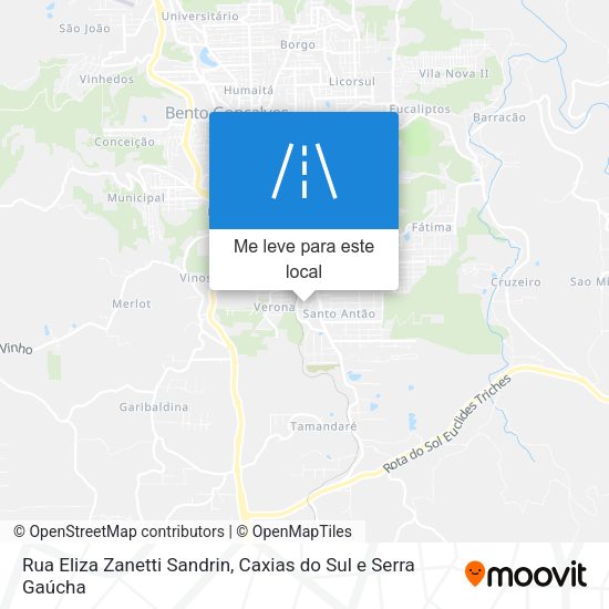 Rua Eliza Zanetti Sandrin mapa
