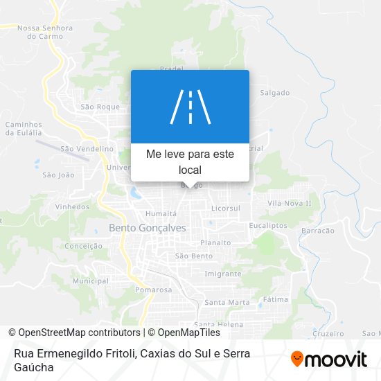 Rua Ermenegildo Fritoli mapa