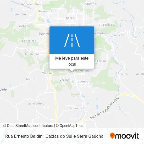 Rua Ernesto Baldini mapa