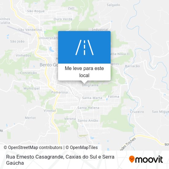 Rua Ernesto Casagrande mapa