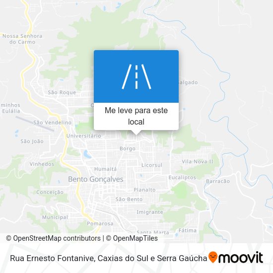 Rua Ernesto Fontanive mapa