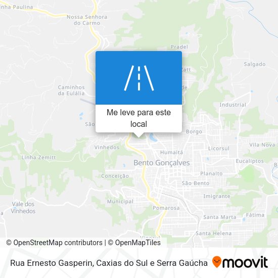 Rua Ernesto Gasperin mapa