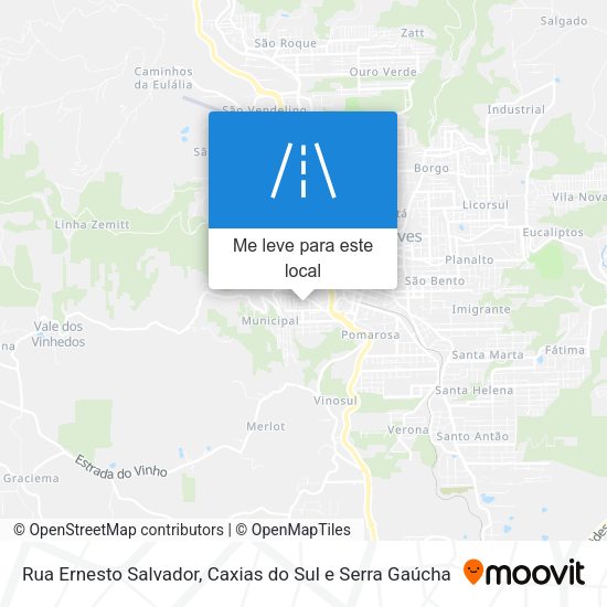 Rua Ernesto Salvador mapa