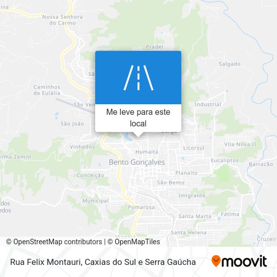 Rua Felix Montauri mapa