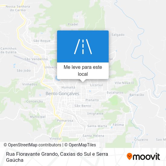 Rua Fioravante Grando mapa