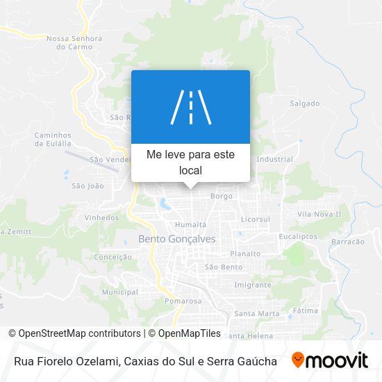Rua Fiorelo Ozelami mapa