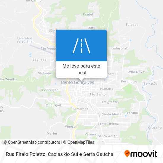 Rua Firelo Poletto mapa