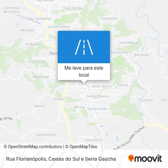 Rua Florianópolis mapa
