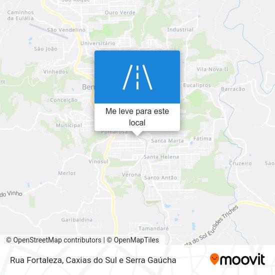 Rua Fortaleza mapa