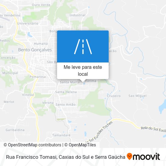 Rua Francisco Tomasi mapa