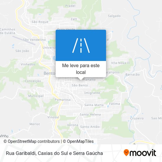 Rua Garibaldi mapa