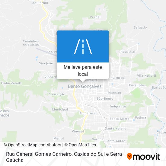 Rua General Gomes Carneiro mapa