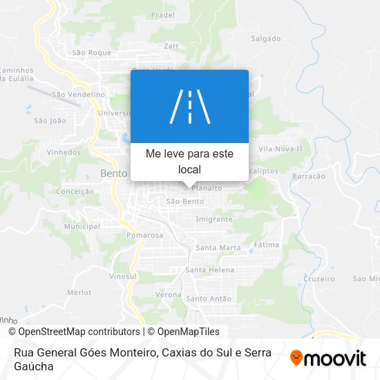 Rua General Góes Monteiro mapa