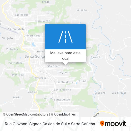 Rua Giovanni Signor mapa