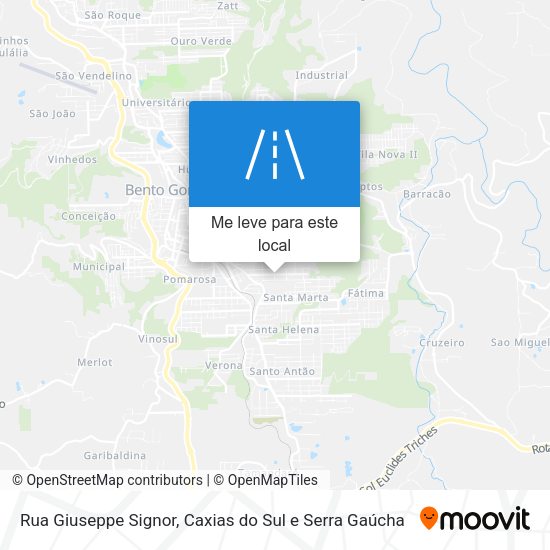 Rua Giuseppe Signor mapa