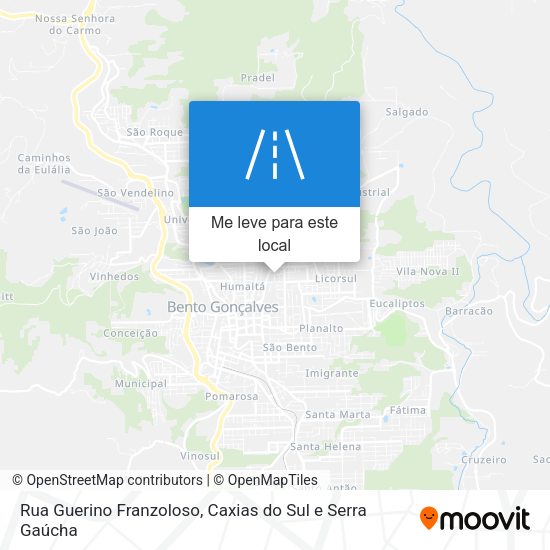 Rua Guerino Franzoloso mapa