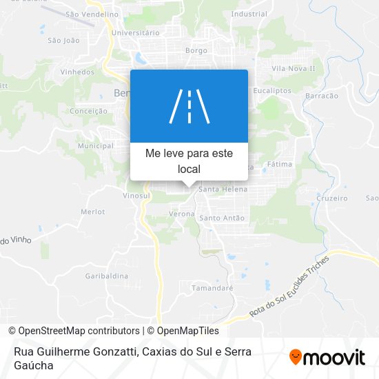 Rua Guilherme Gonzatti mapa