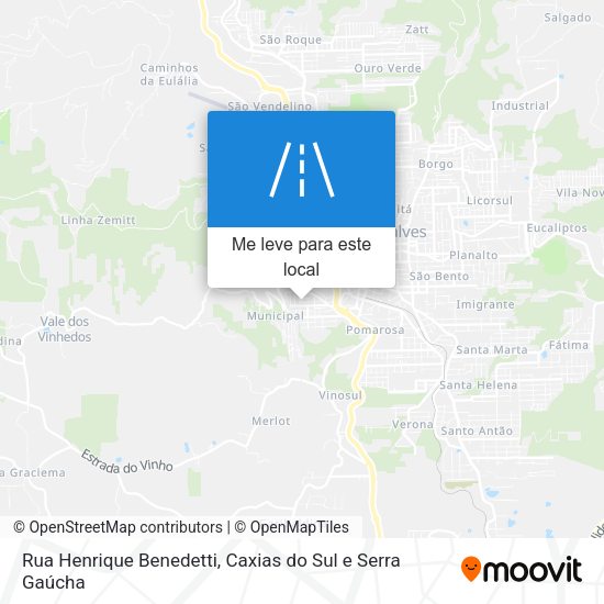 Rua Henrique Benedetti mapa