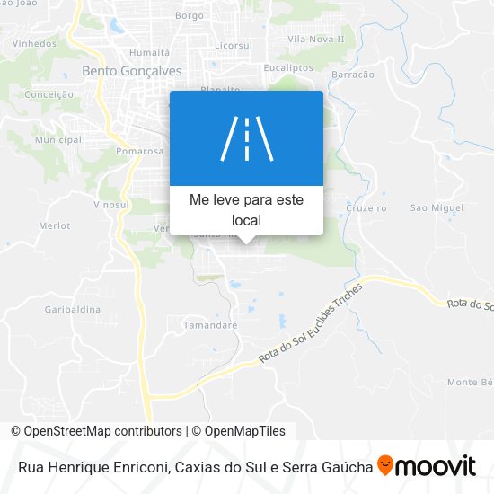 Rua Henrique Enriconi mapa