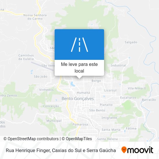 Rua Henrique Finger mapa
