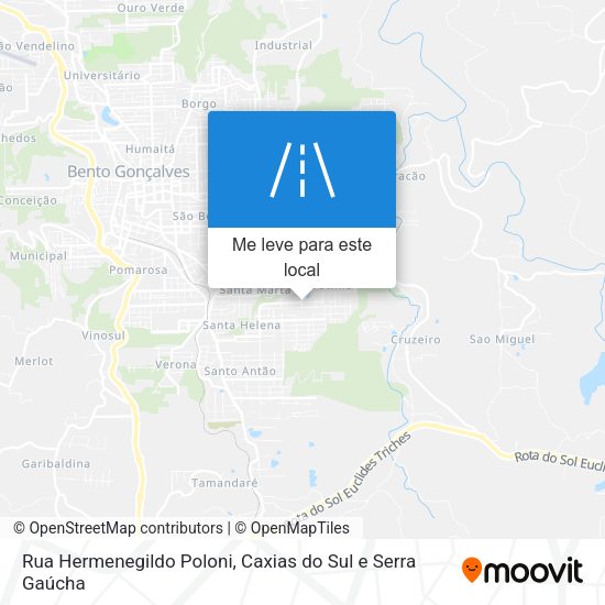 Rua Hermenegildo Poloni mapa