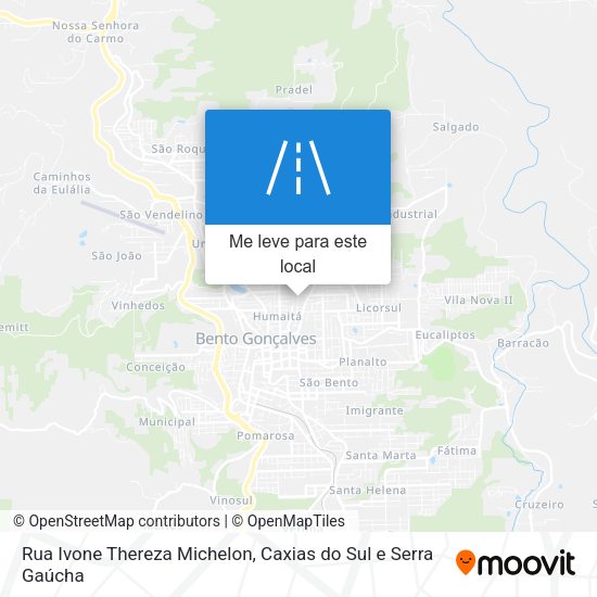 Rua Ivone Thereza Michelon mapa