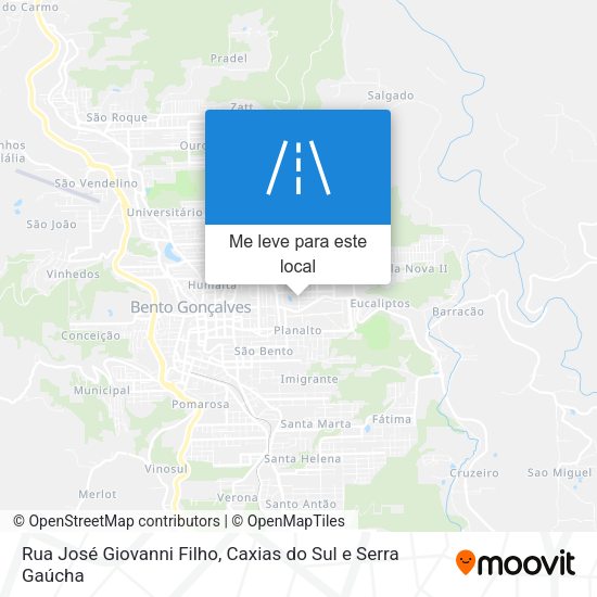 Rua José Giovanni Filho mapa