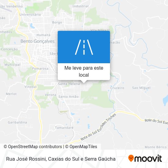 Rua José Rossini mapa