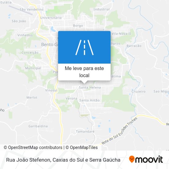 Rua João Stefenon mapa
