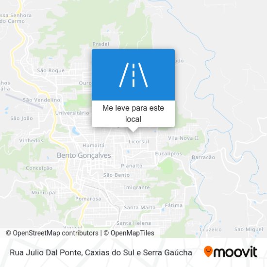 Rua Julio Dal Ponte mapa