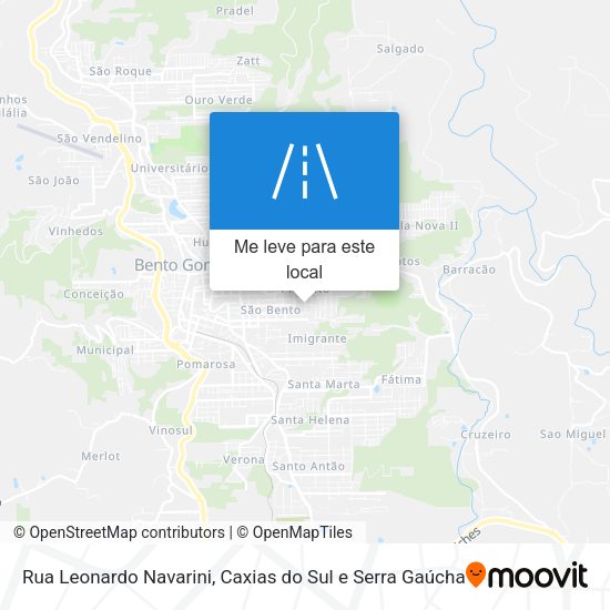 Rua Leonardo Navarini mapa