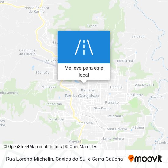 Rua Loreno Michelin mapa