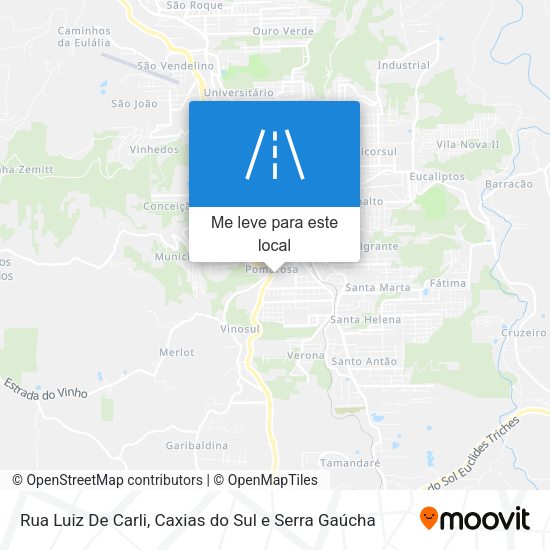 Rua Luiz De Carli mapa