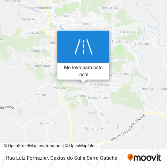 Rua Luiz Fornazier mapa