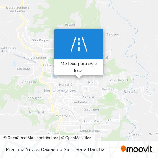 Rua Luiz Neves mapa