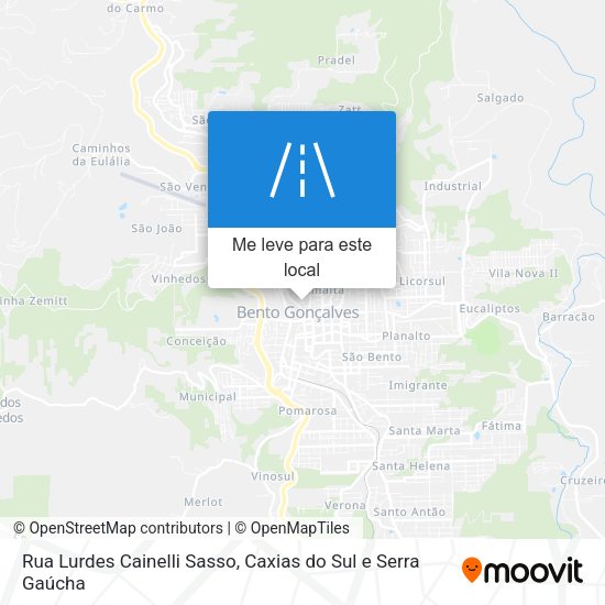 Rua Lurdes Cainelli Sasso mapa