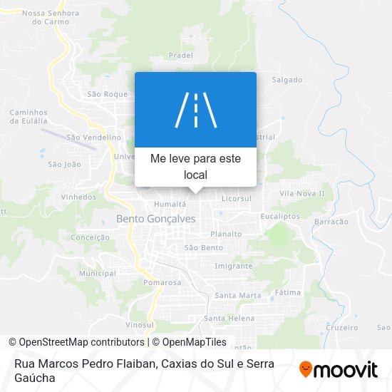 Rua Marcos Pedro Flaiban mapa