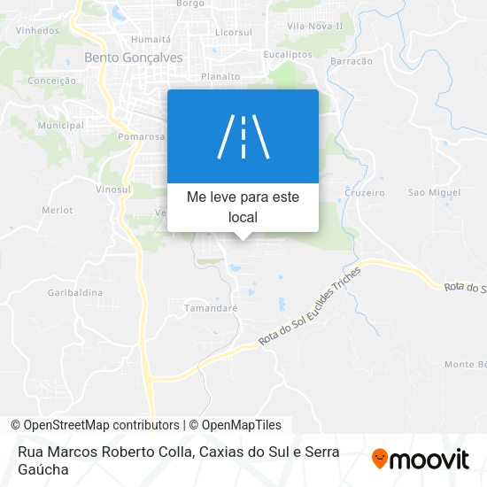 Rua Marcos Roberto Colla mapa