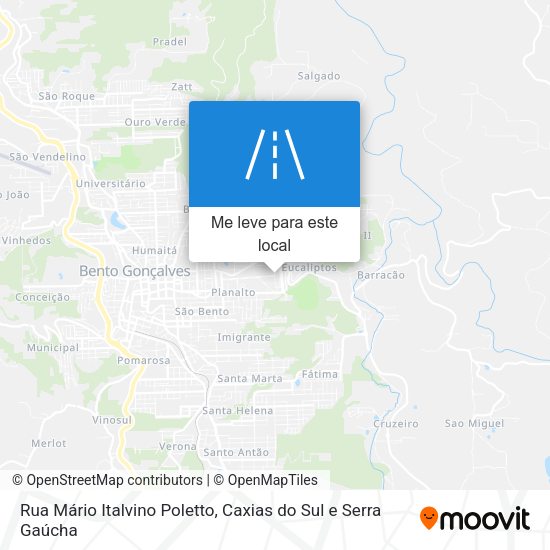 Rua Mário Italvino Poletto mapa