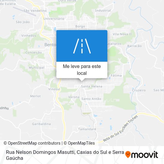 Rua Nelson Domingos Masutti mapa