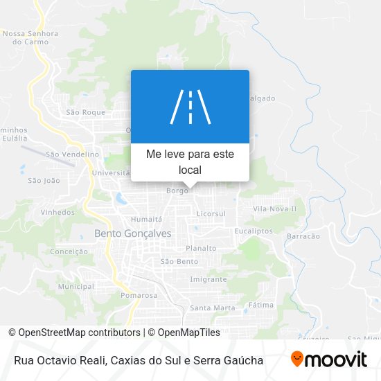 Rua Octavio Reali mapa