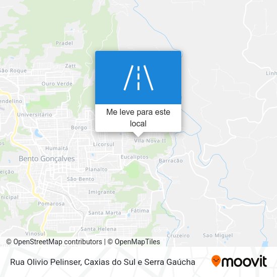 Rua Olivio Pelinser mapa