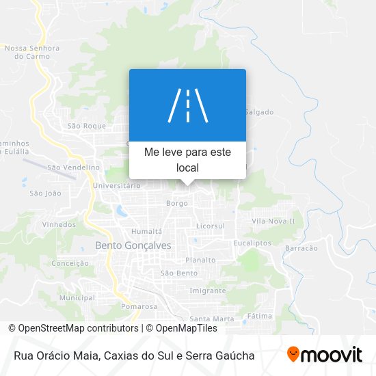 Rua Orácio Maia mapa