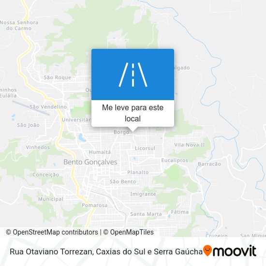 Rua Otaviano Torrezan mapa